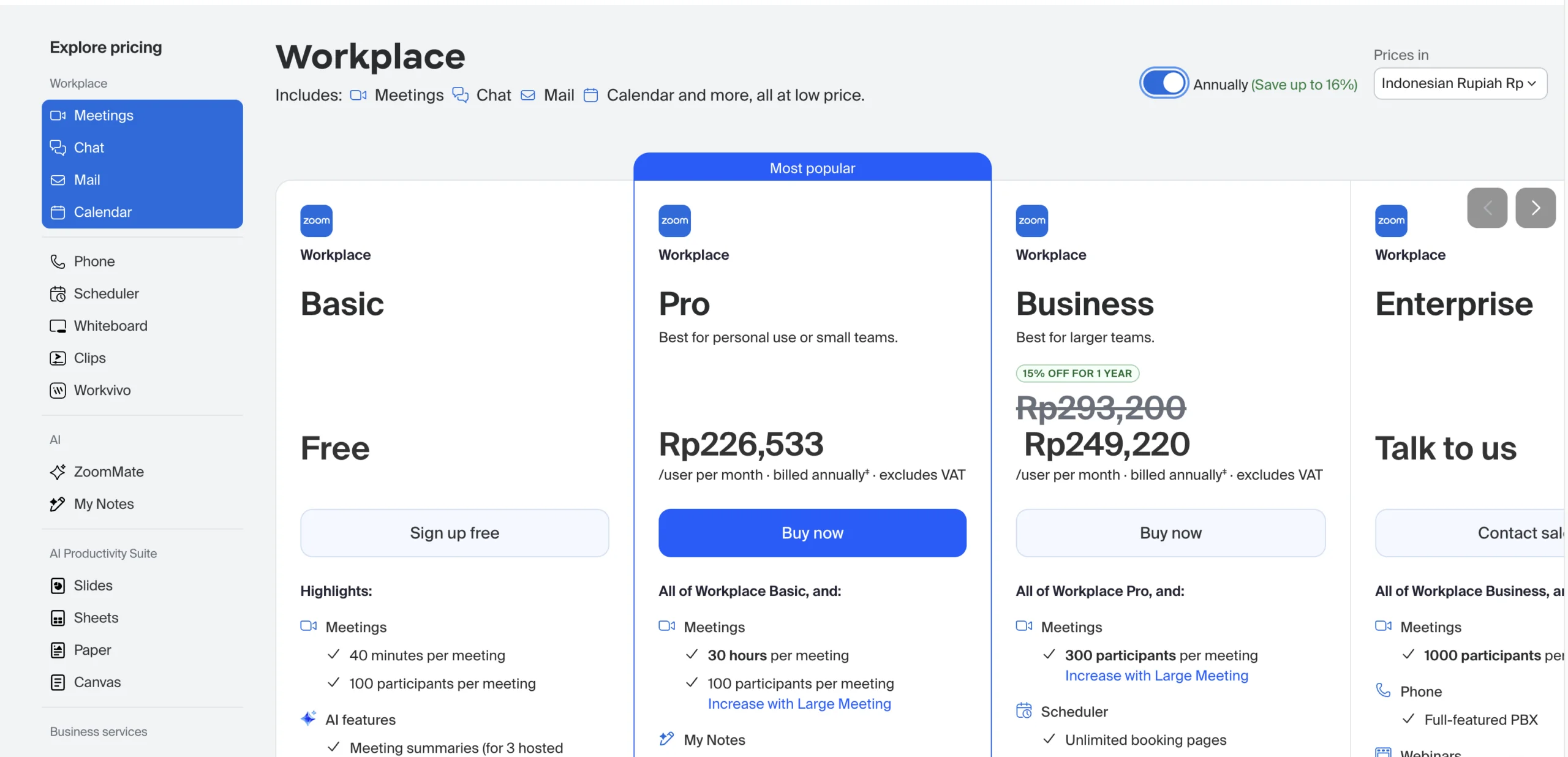Berapa Harga Zoom Premium Per Bulan dan Per Tahun ?