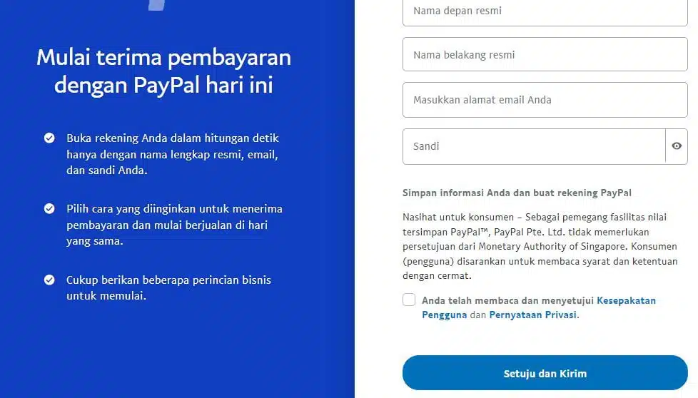 Cara Membuat Akun Paypal dengan Benar & Tips Pemakaiannya