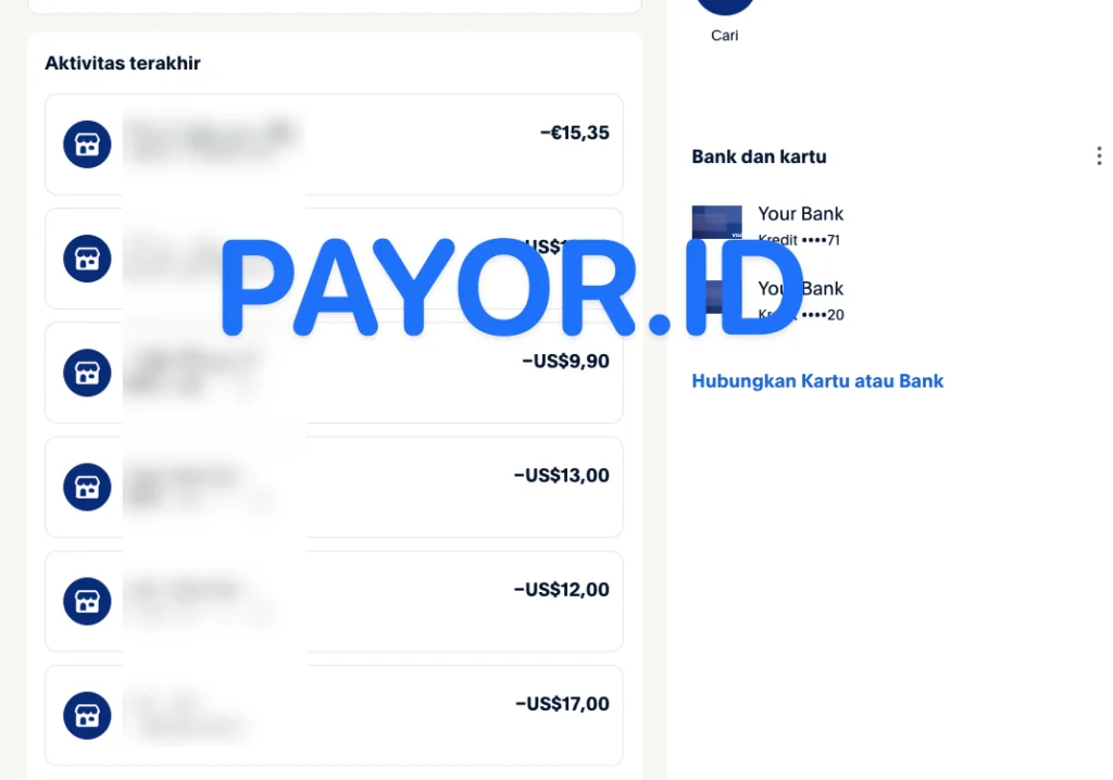 contoh akun PayPal aktif