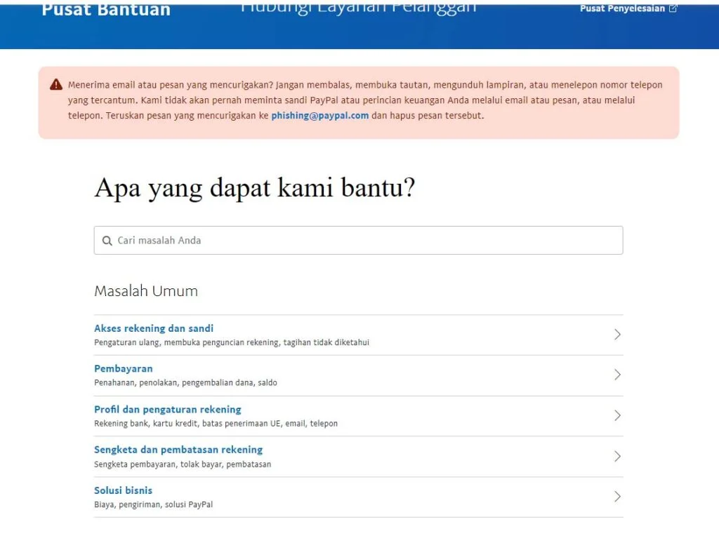 Akun Paypal Limit Permanen