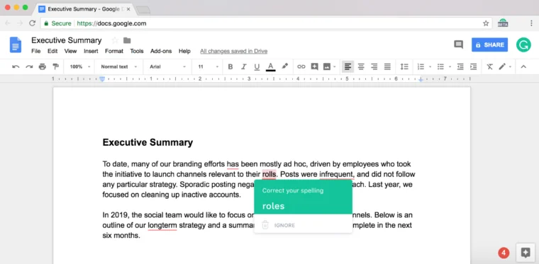 cara menggunakan grammarly