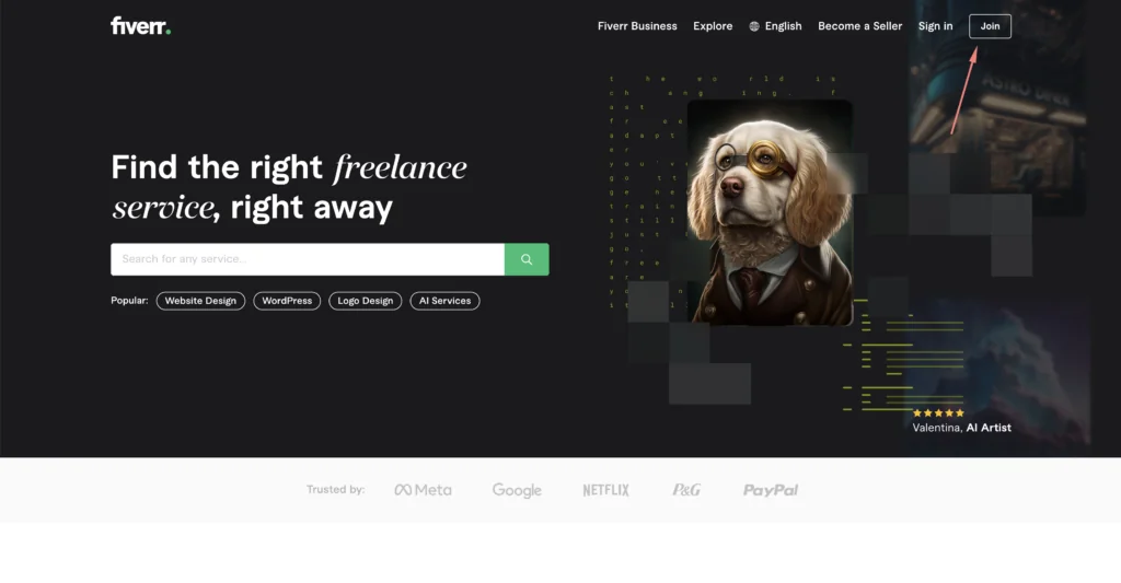 membuat akun di Fiverr