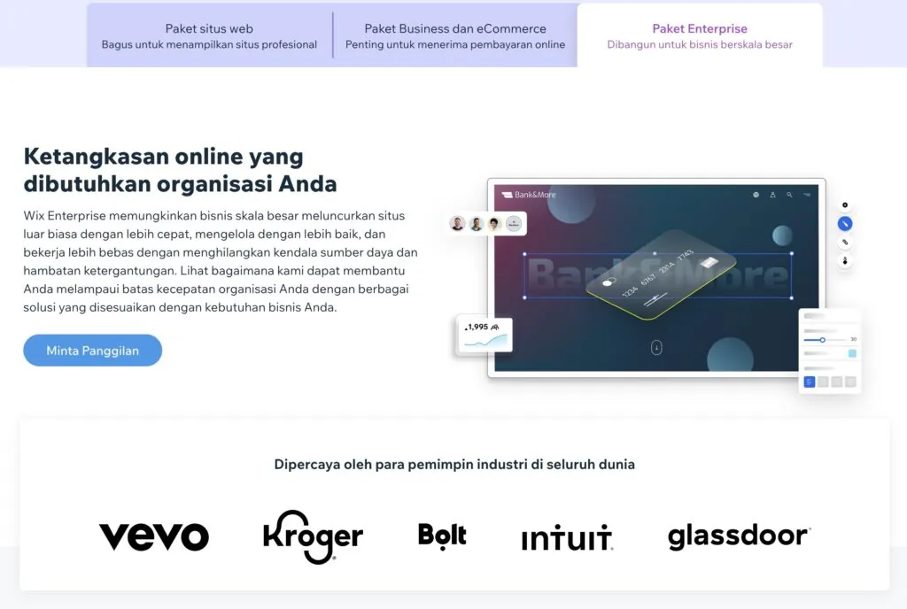 membuat website dengan wix