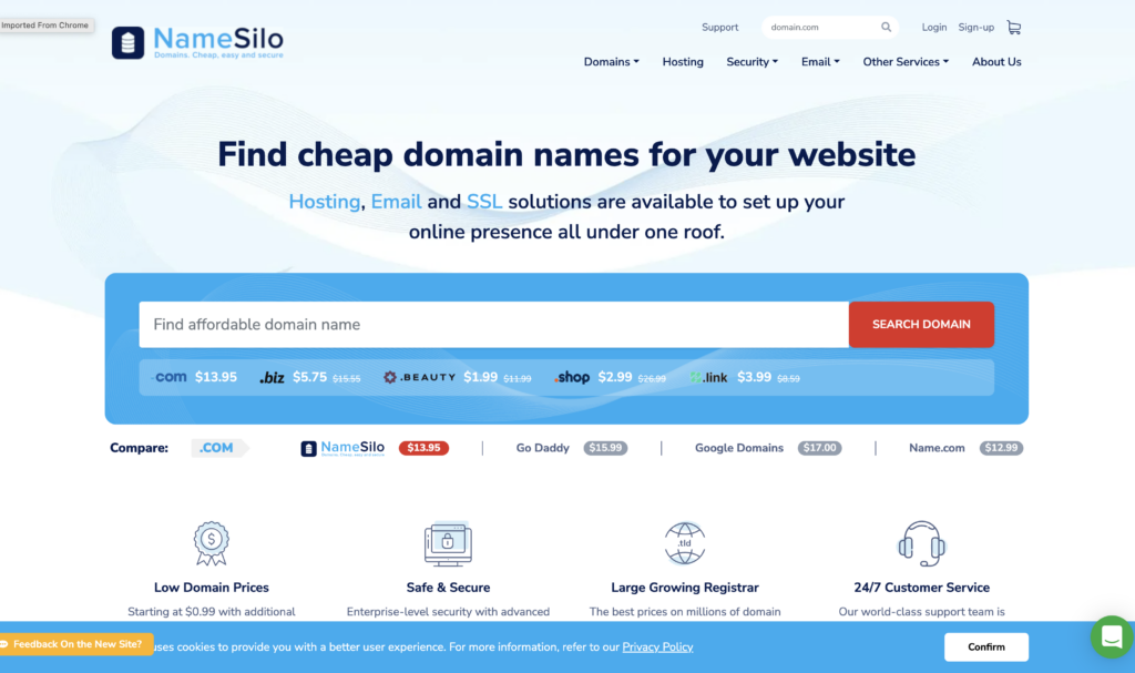 review namesilo