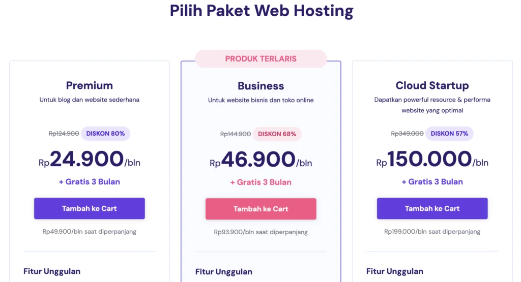 harga hostinger