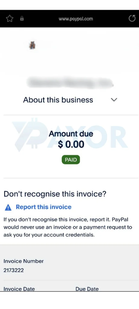 invoice paypal