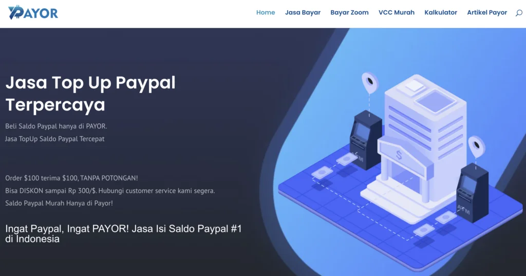cara top up paypal