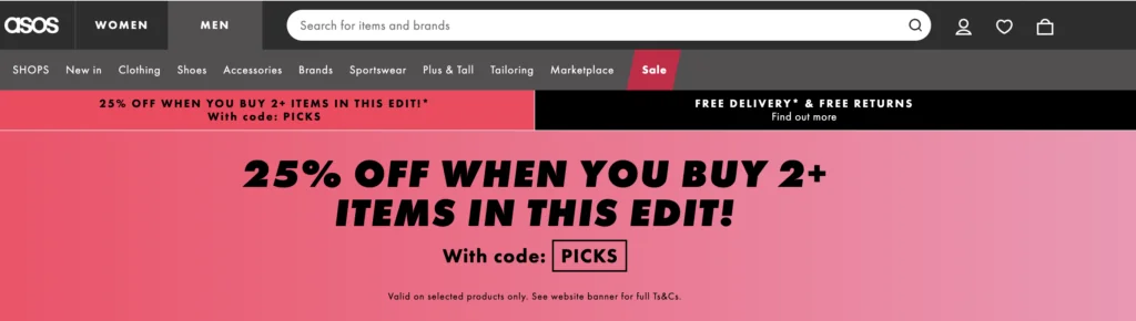promo asos