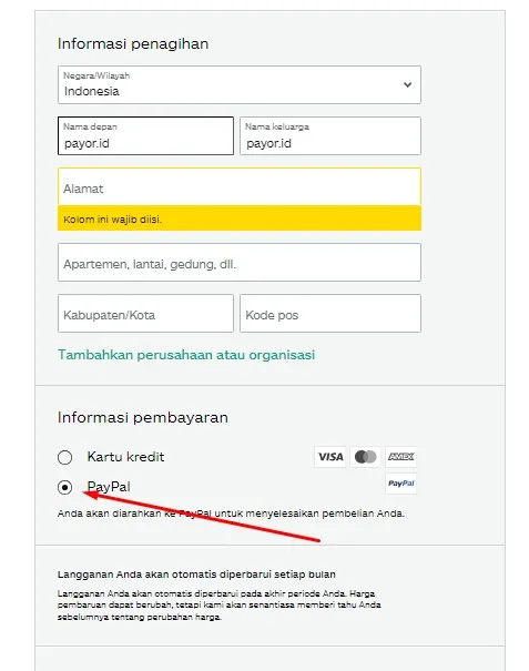 pembayaran di istock