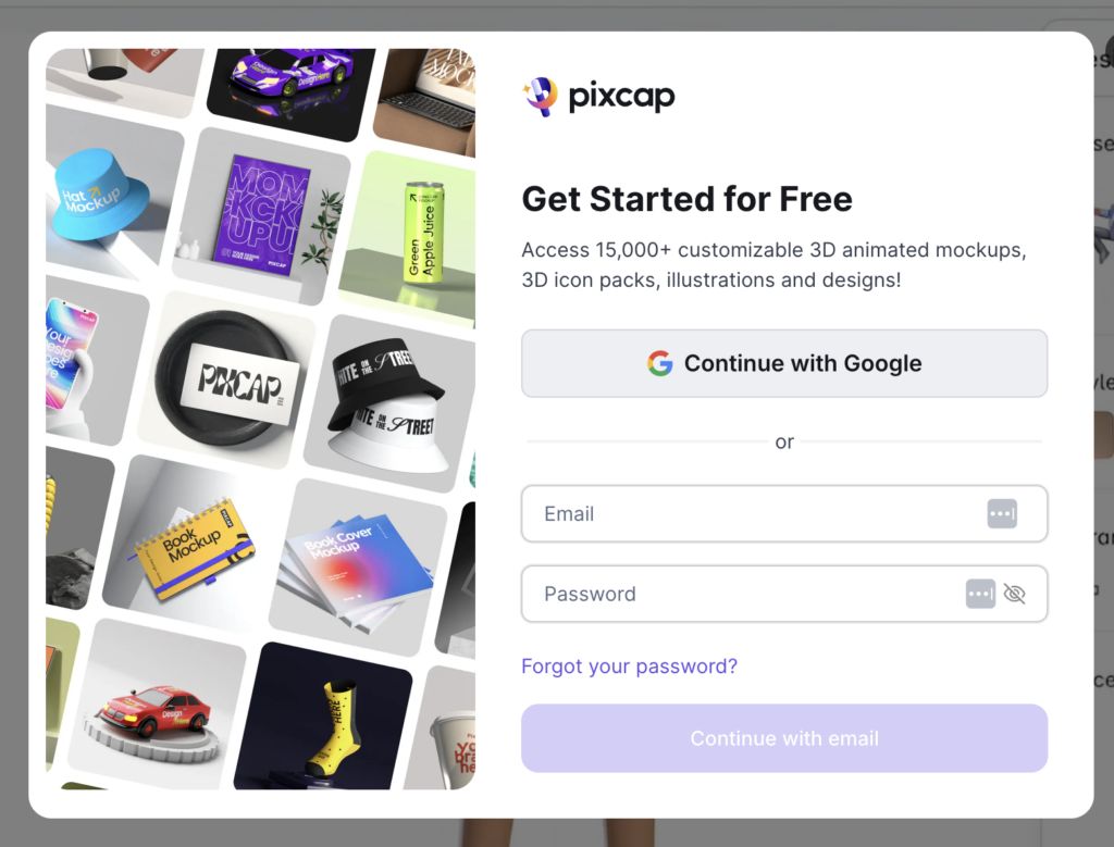 cara daftar pixcap