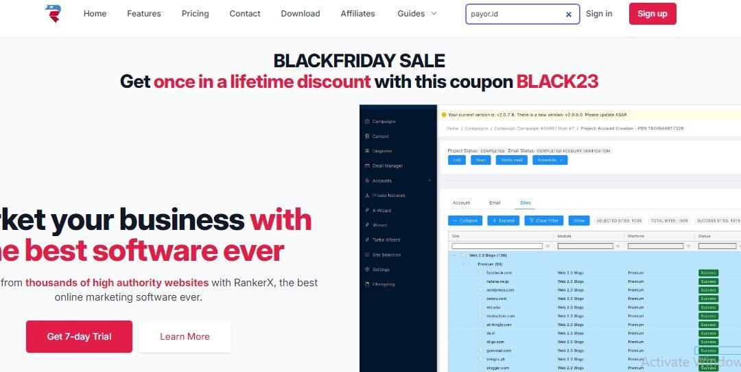 Cara Bikin Backlink Otomatis Menggunakan RankerX