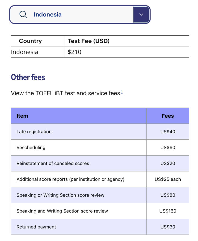 biaya ujian toefl ets