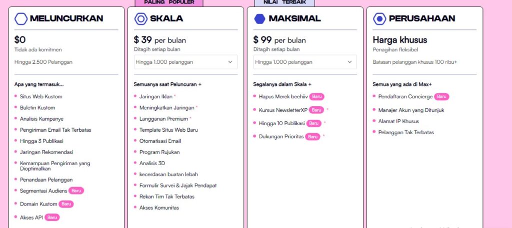 Pilih Paket Langganan