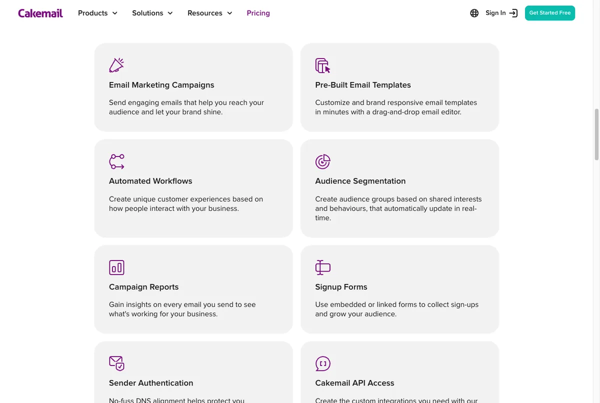 fitur cakemail email marketing