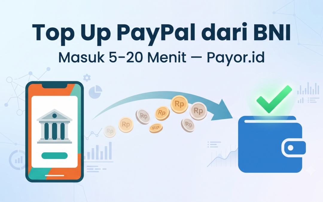 cara top up paypal dari bni