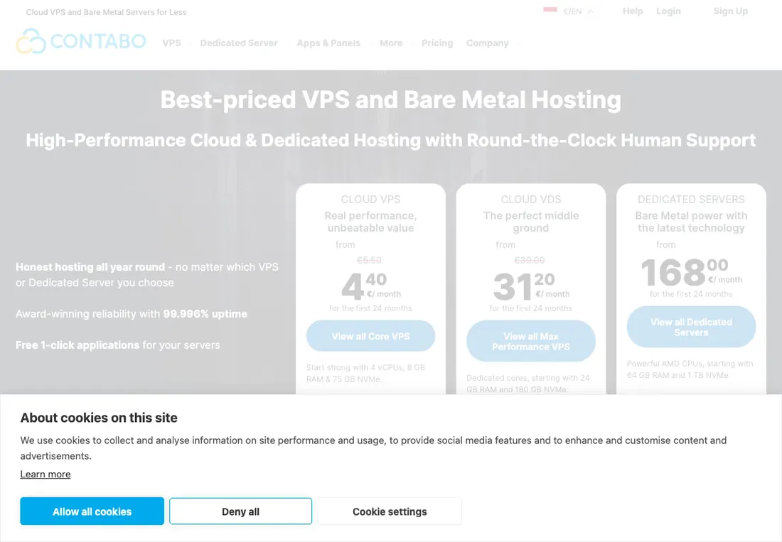 contabo halaman resmi vps murah jerman