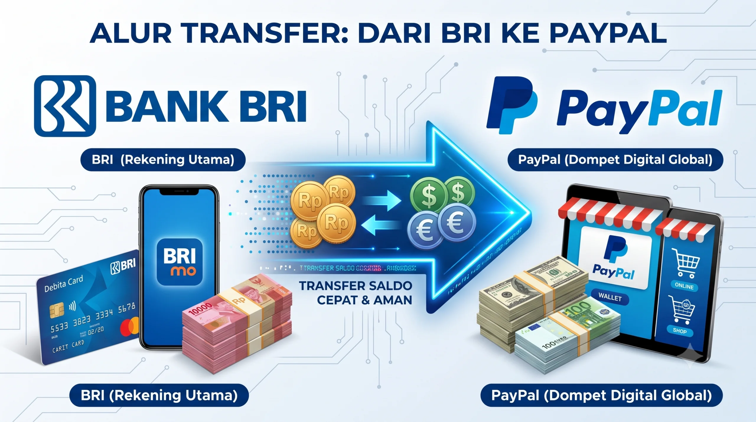 Kode Bank BRI PayPal: SWIFT, Kode Transfer & Cara Top Up 2026