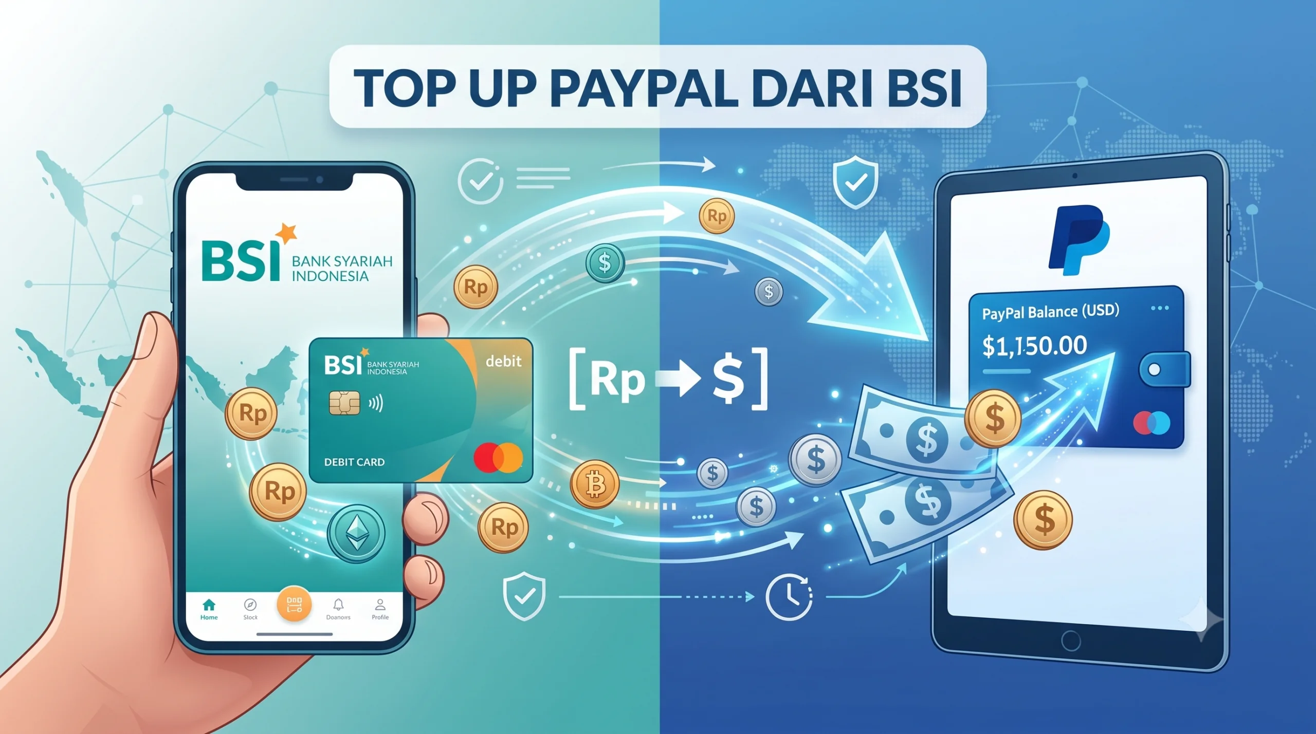 Kode Bank BSI untuk PayPal: SWIFT BSMDIDJA & Cara Top Up 2026