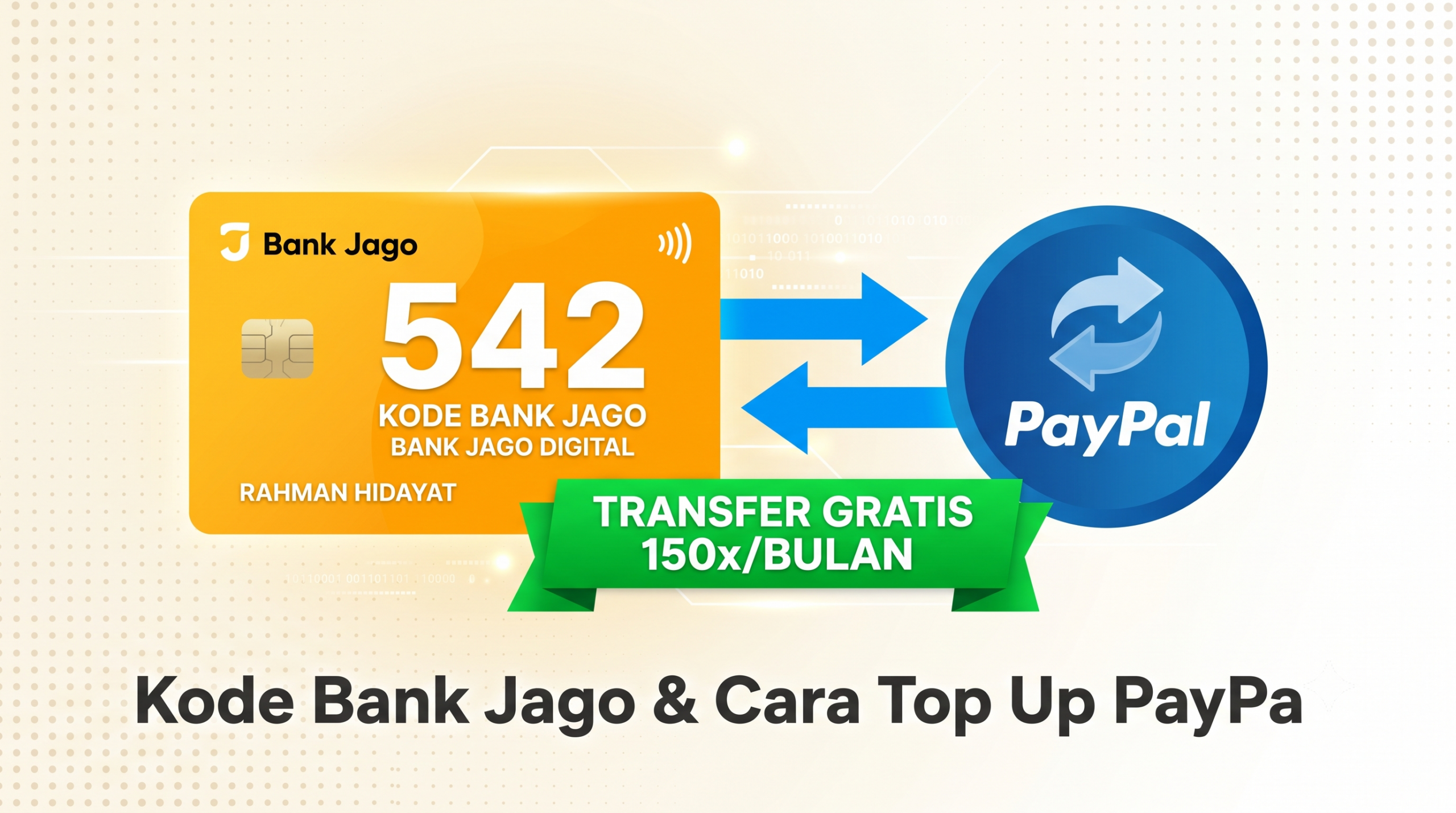 Kode Bank Jago 542: SWIFT, Biaya Transfer dan Cara Top Up PayPal