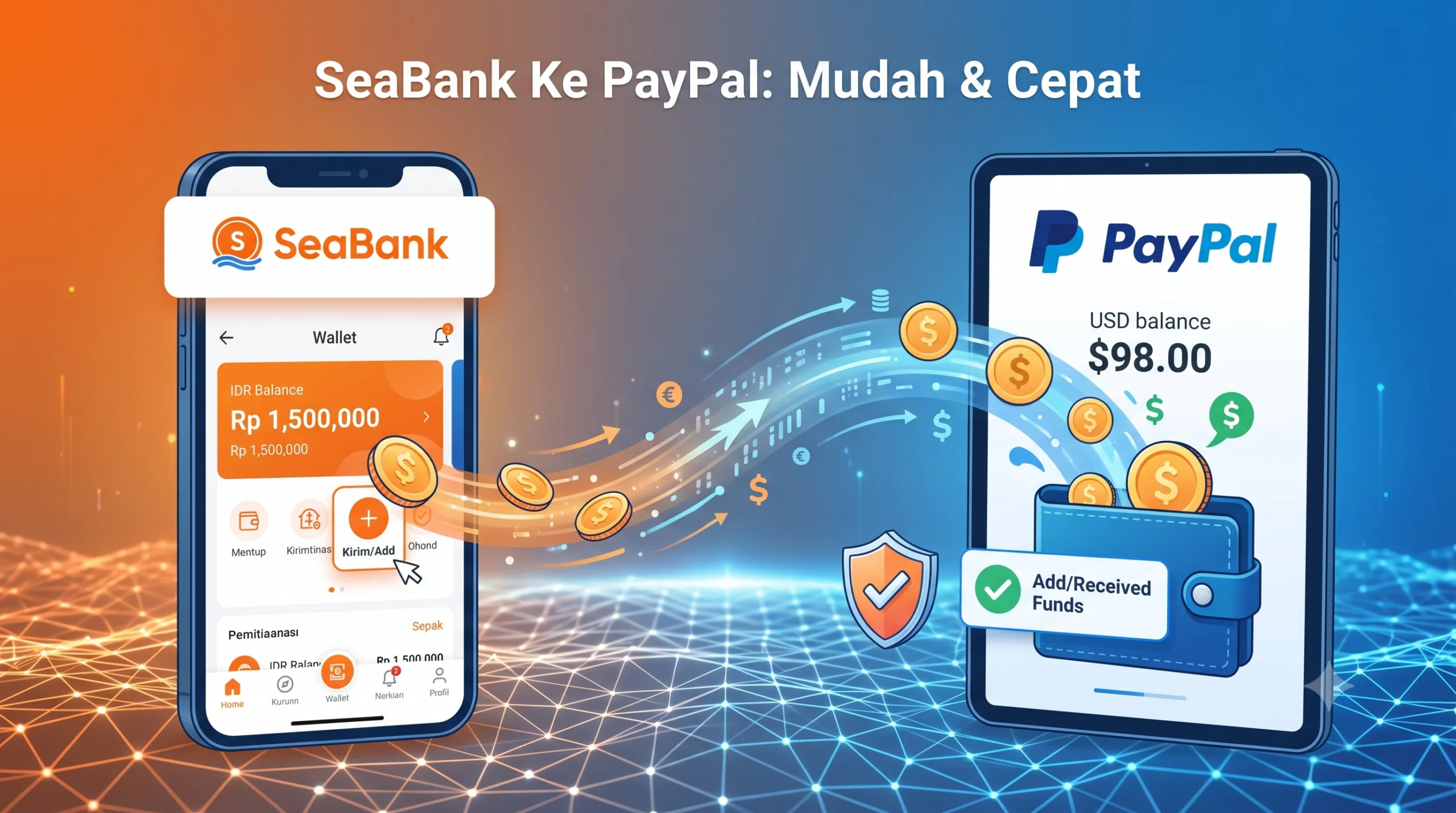 Kode Bank SeaBank untuk PayPal: SWIFT SSPIIDJA & Cara Top Up 2026