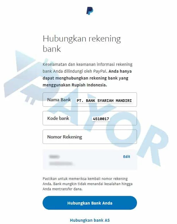 kode bsi withdraw paypal 4510017