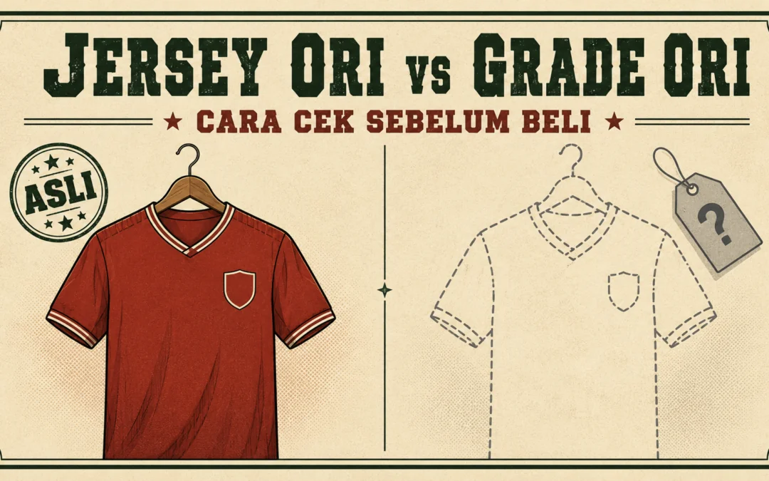 Perbedaan Jersey Ori dan Grade Ori + Cara Cek Sebelum Beli