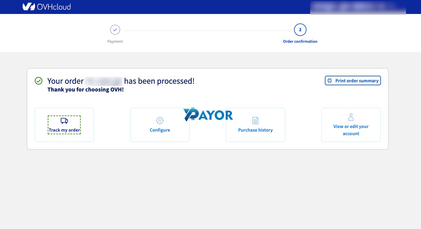 konfirmasi pesanan ovhcloud diproses setelah pembayaran