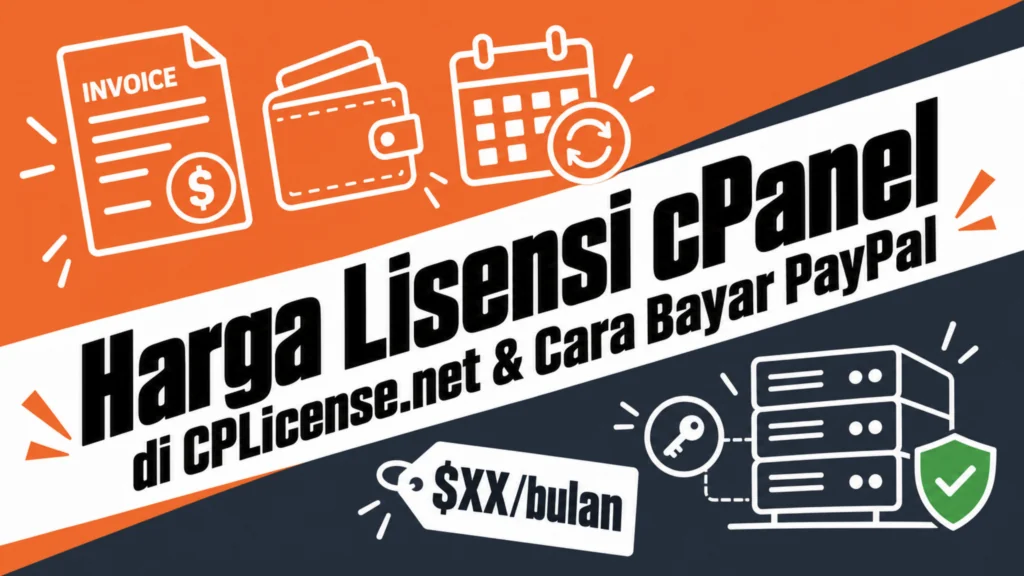 Harga Lisensi cPanel di CPLicense.net & Cara Bayarnya dengan PayPal