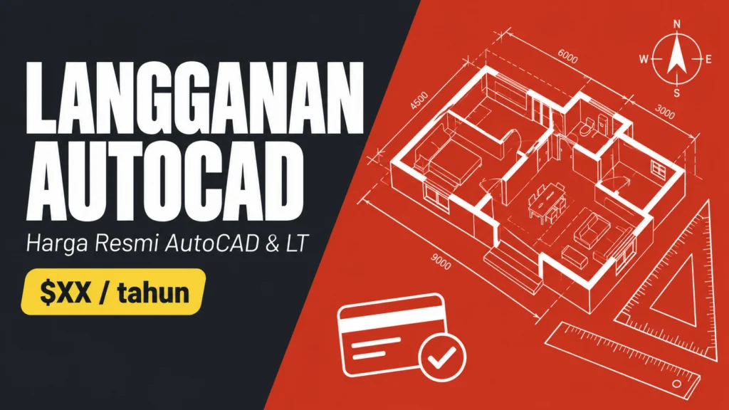 Harga Langganan AutoCAD 2026: AutoCAD vs LT & Cara Bayar dari Indonesia